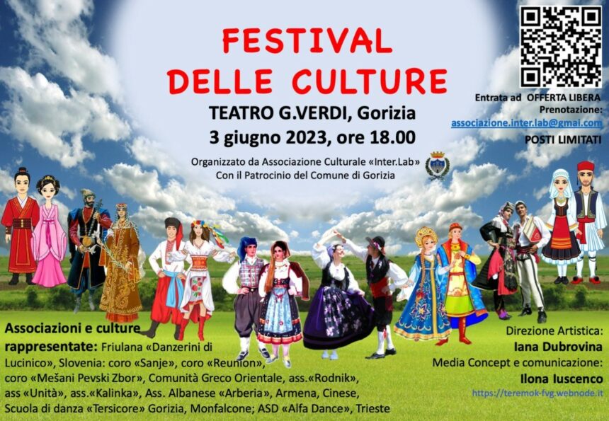 SABATO 3 GIUGNO IL FESTIVAL DELLE CULTURE