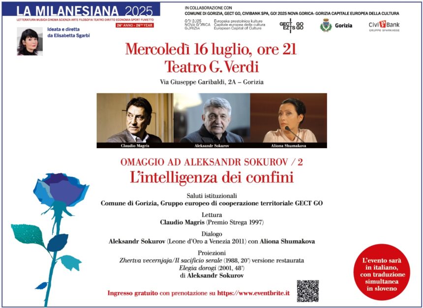 “L’intelligenza dei confini”: la Milanesiana arriva al Teatro Verdi