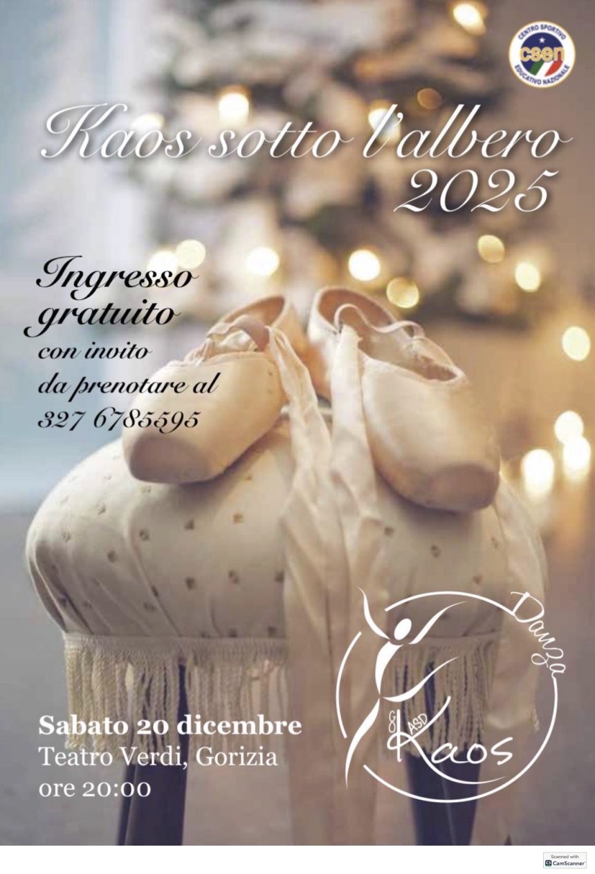 Kaos sotto l’albero 2025: lo spettacolo di Natale dell’ASD GoKaos al Teatro Verdi di Gorizia
