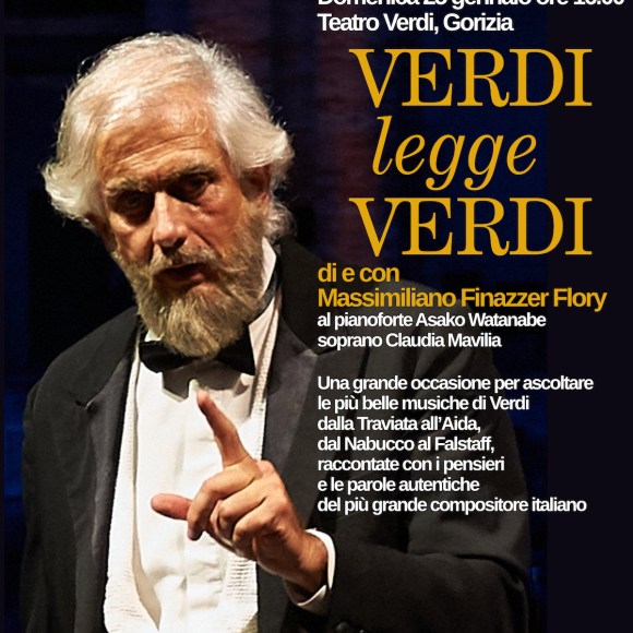 VERDI legge VERDI – domenica 25 gennaio l’omaggio ad uno dei più grandi compositori italiani