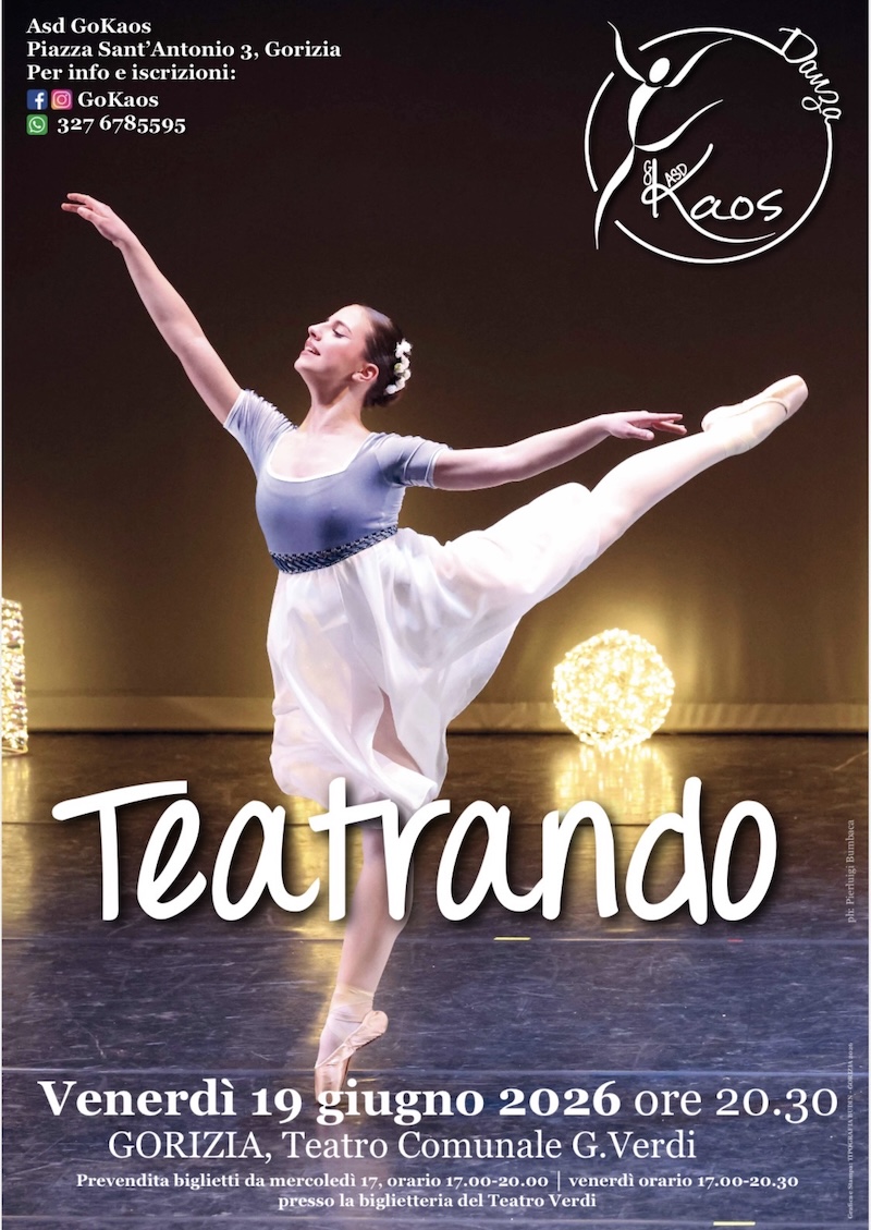 Teatrando – Venerdì 19 giugno 2026 al Teatro Verdi di Gorizia Teatrando – Venerdì 19 giugno 2026 al Teatro Verdi di Gorizia