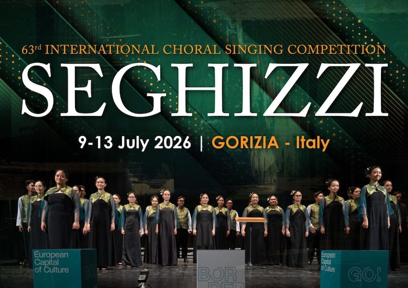Seghizzi 63° Concorso Internazionale di Canto Corale “Seghizzi”, domenica 12 luglio il gran finale al Verdi