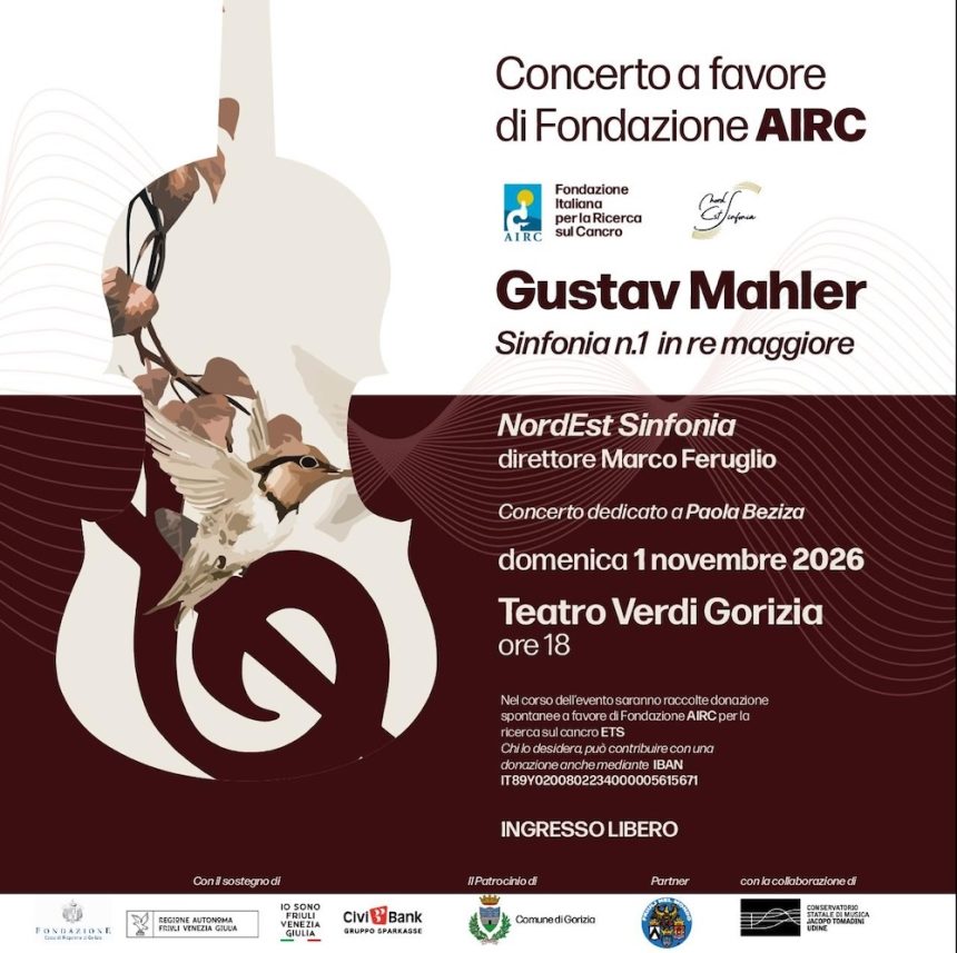 AIRC 1 novembre Mahler per la ricerca: domenica 1 novembre il concerto a favore di Fondazione AIRC